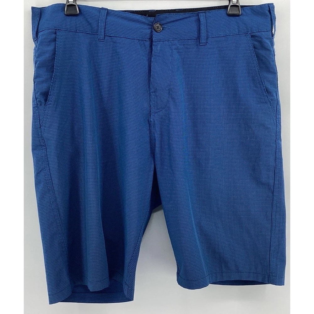 Trunks Shorts Mens Size 36 Blue Stretch Multi-Functional Pockets Casual Chino